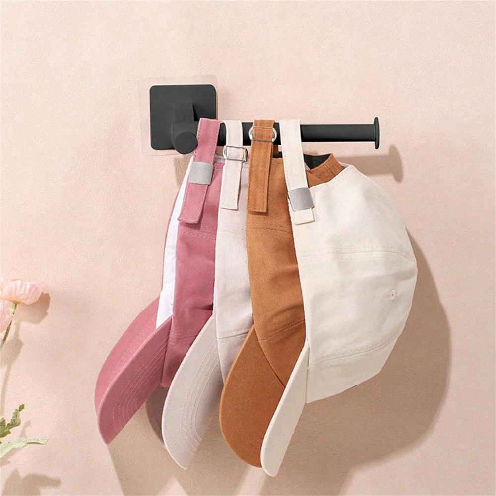 1Pcs Cap Holder Hat Rack for Baseball Caps Adhesive Hat Hooks for Wall Cap Hanger Storage No Drilling Hat Display Organizer