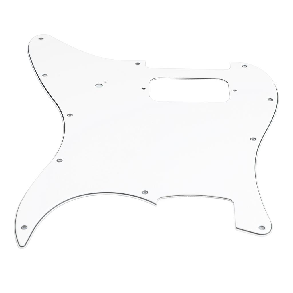 Electric Guitar Pickguard Pick Guard Plate PVC Instrument Accessory for Playing Performance White