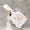 Sanrio Handheld Mirror With Comb Kawaii Hello Kitty Baby Pattern Mirror Comb Extracted Hair Brush Massage Styling Beauty Tool