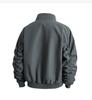 Men's Windproof Stand Collar Workwear Jacket - American Style, Three-Proof, Short, Loose Fit, for Spring & Autumn.