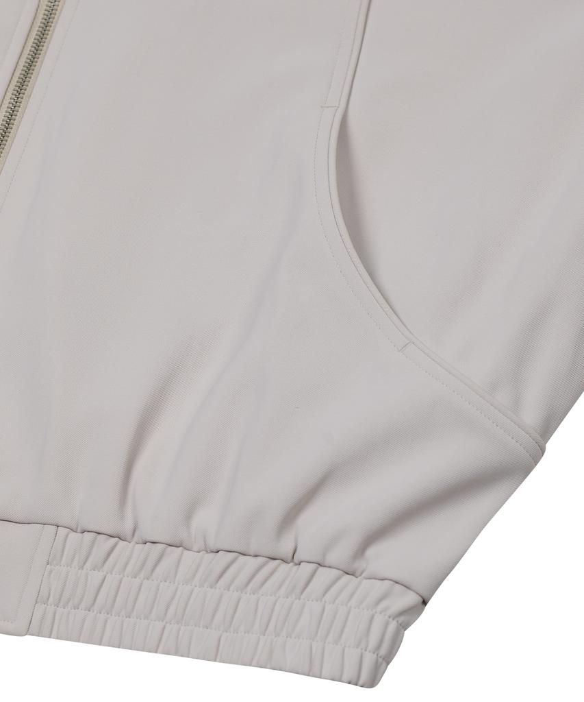 Ironyporno Whiteline 86-Iro255 Curved Blouson Jacket Light Grey