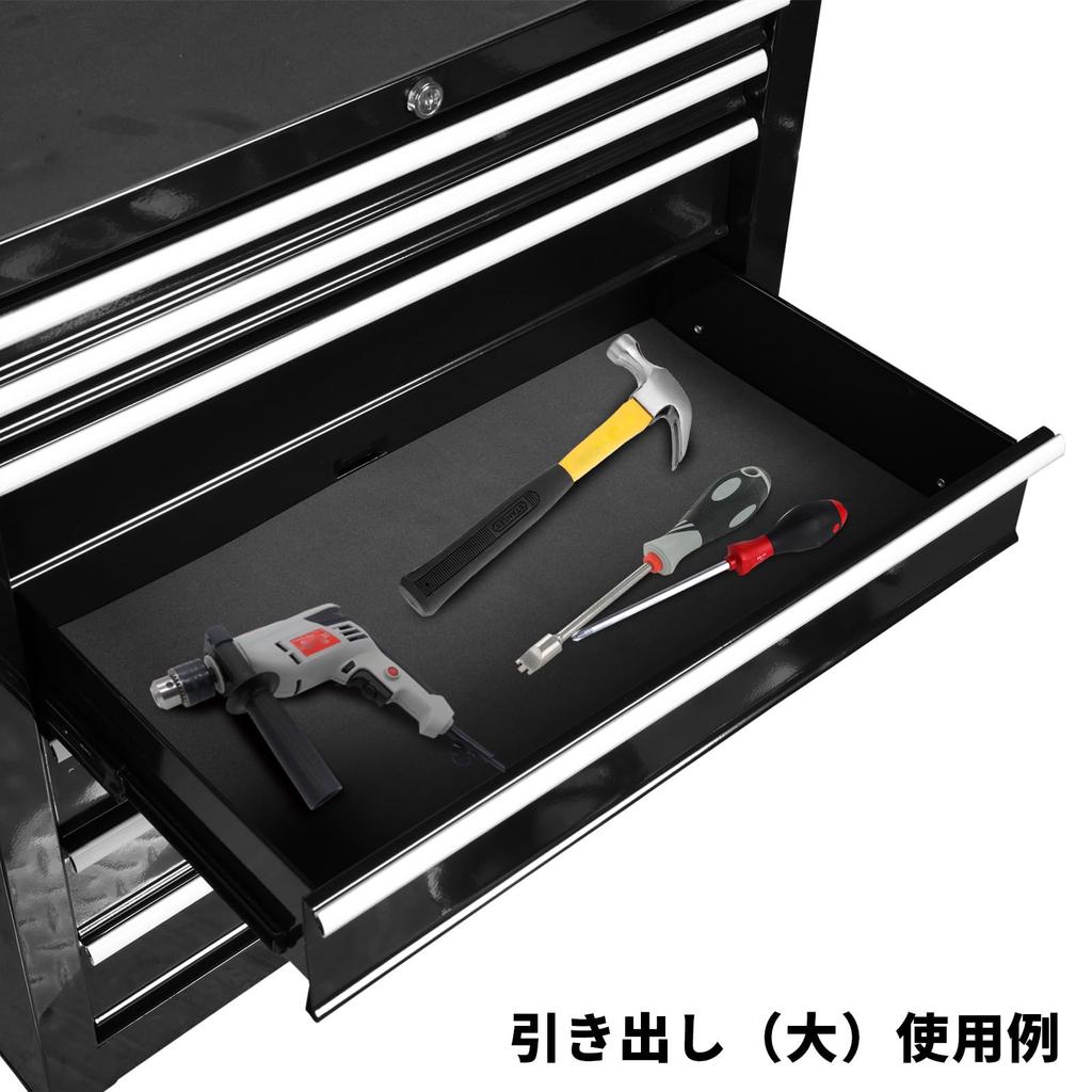 Jack Boss Tool Zesílený Válcový Nástroj Nástroj Spousta Úložného Prostoru Skříňka, 7-Zásuvková Skříňka, Černá, Kolečka, Skříňka, Box, 7-Zásuvkový Typ, Víceúčelový