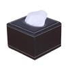 JNL European Style Leather Square Tissue Box