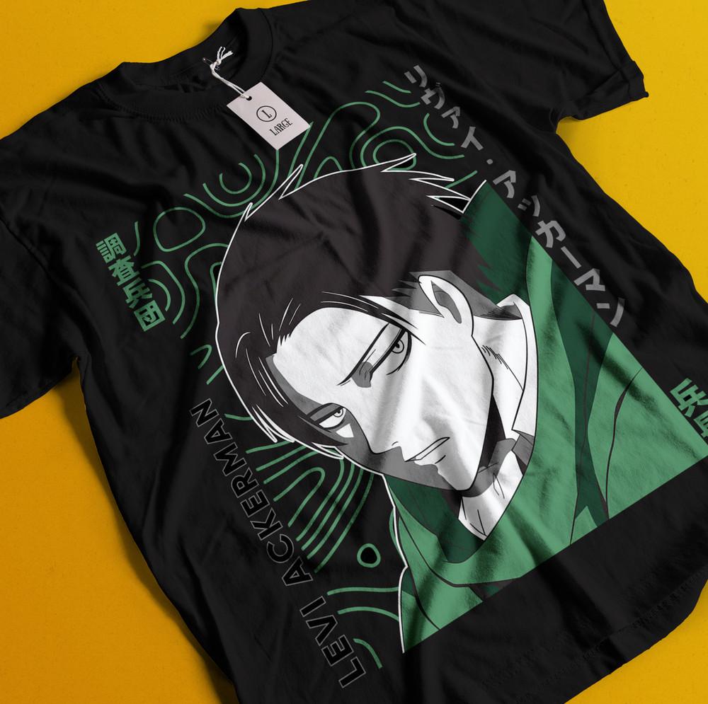 

Футболка Атака Титанов Футболка Леви Футболка Эрен Микаса Футболка АОТ Эрвин Саша Армин S