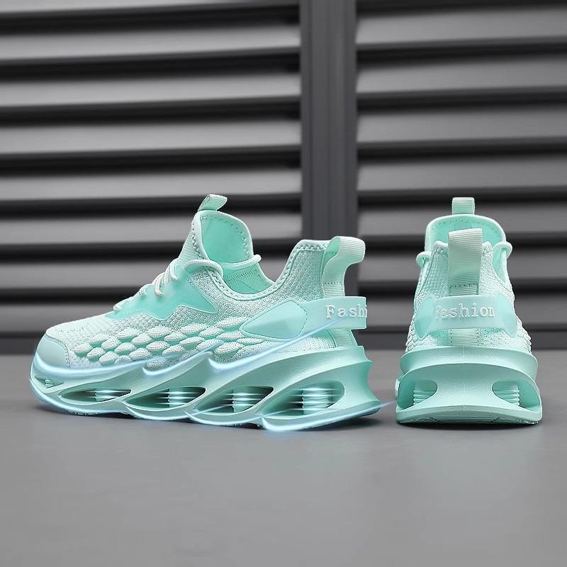 Summer breathable coconut men's shoes fly-woven sports running casual wear-resistant shock-absorbing running shoes