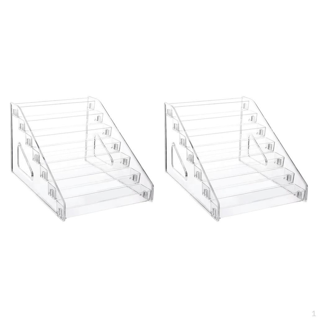 2 Acrylic Lipstick Holders, Nail Polish Display Stand, Essential Oil Stands for Shop