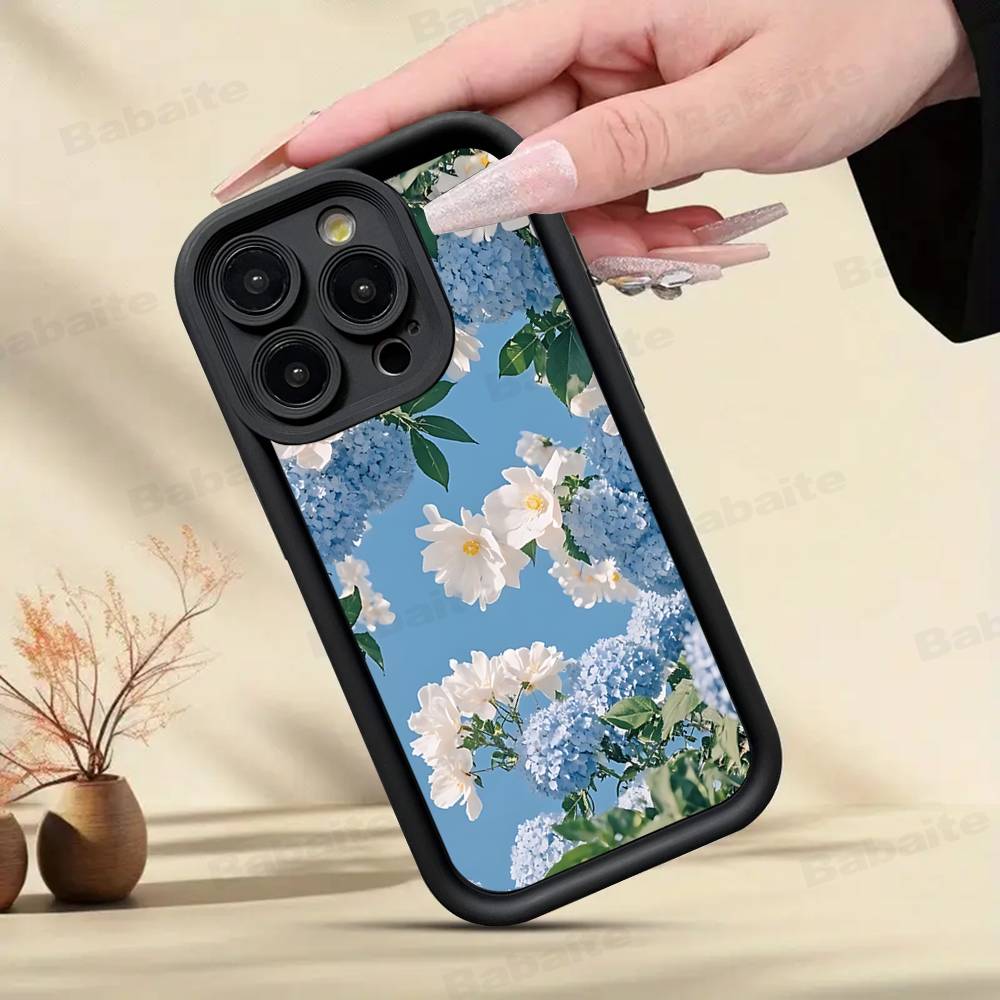 Abstract Flower Market Phone Case For IPhone 17 16 15 14 13 12 11 Pro Max Plus Silicone Shockproof Case
