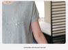 Stylish Summer Ice Silk Short-Sleeve Top for Mom - Knitted Cardigan T-shirt for Middle-Aged & Elderly Women, 2026 Collection