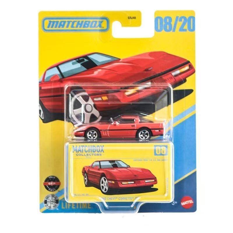 Matchbox Gbj48-F Serie,Porsche 911/356 Toyota Mr2 Dodge Challenger Chevy,1:64 Diecast Modellauto, Sammlergeschenk Spielzeug für Kinder black