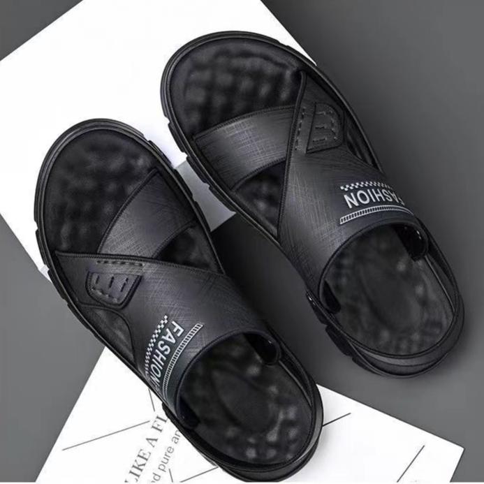 Sandalias de hombre con suela gruesa para playa en verano, zapatillas modernas y frescas para hombre.