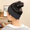 Daily Headband Designer Headband Angel Scrunchie Simple Ribbed Turban Dark Gray