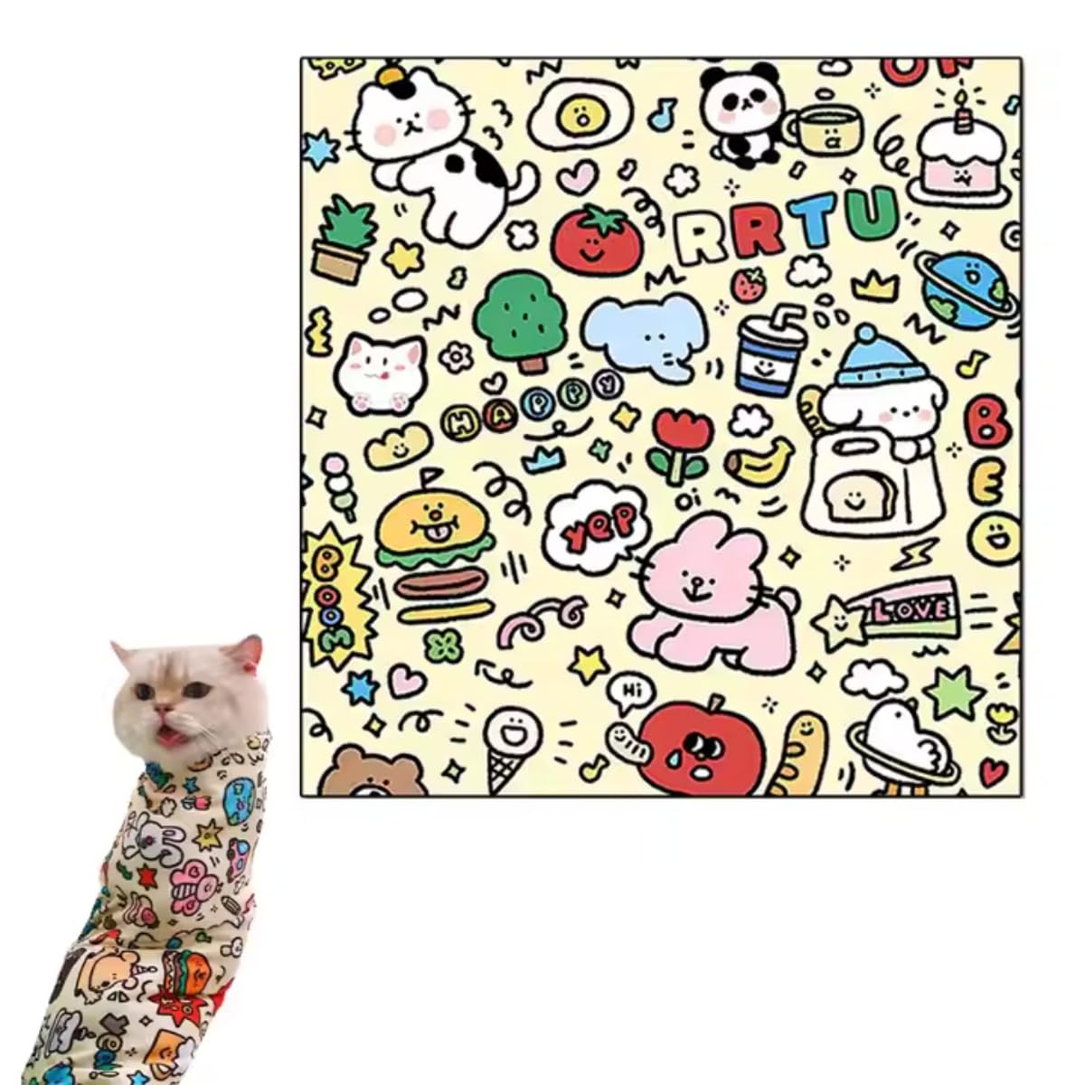 

Груминг для кошек Укусы и царапины Груминг Ногти Уход за питомцем для ногтей и сумка для груминга, Устойчивая, Обертывание, Когтерезка, Многофункциональная сумка, Самоклеящаяся, Подстригание,