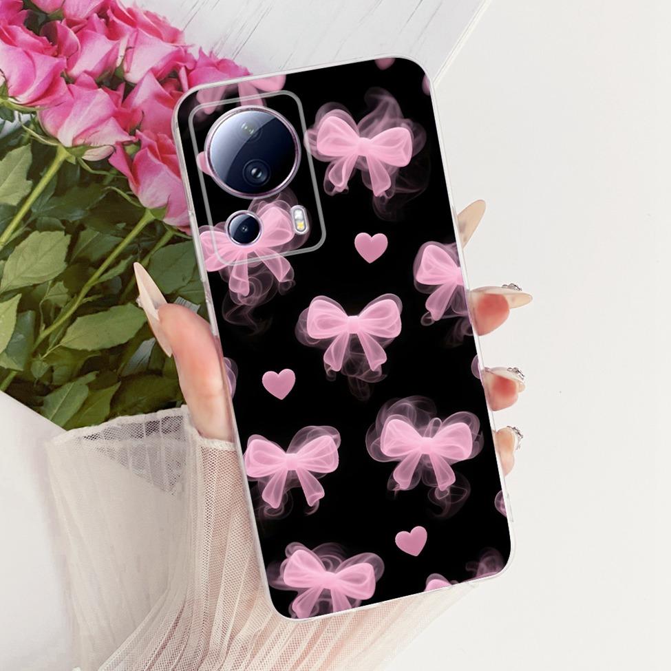 For Xiaomi Civi 2 Clear Case Aesthetic Luxury Cute Fashion Butterfly Funny Painted Funda For Xiaomi Civi2 Casing 2209129SC