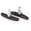 1 Pair   Cycling Mountain Bike V Brake Holder Pads Shoes Rubber Blocks(Red)