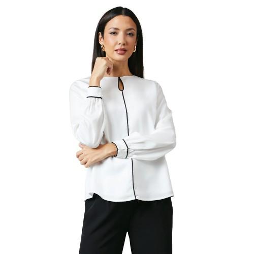 Principles Damen-Top mit Paspeldetail