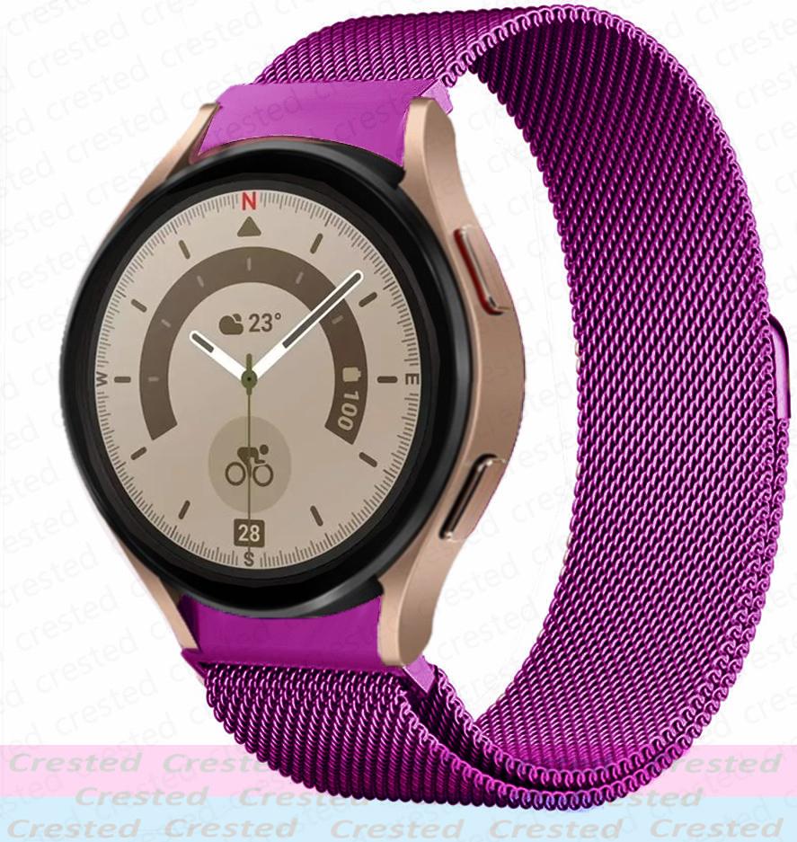 Milanese Loop Strap For Samsung Galaxy Watch 5/6/4 Classic/44mm 40mm 46mm No Gaps Metal Bracelet Galaxy Watch 5 pro 45mm Band
