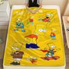 Bart Simpson Printed Flannel Blanket, soft throw for bedroom sofa, washable, fan merchandise, great gift.