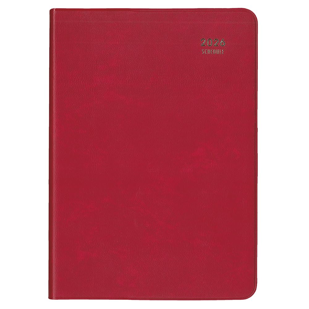 Daigo 2026 Mill Weekly December 2025 Start Planner, Left, B6, Red, E7767,