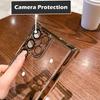 Luxury Clear Plating Shockproof Case for Samsung Galaxy S24 S23 Ultra S22 S21 S20 FE Plus Note10 20 A54 A55 A53 Hard Armor Cover