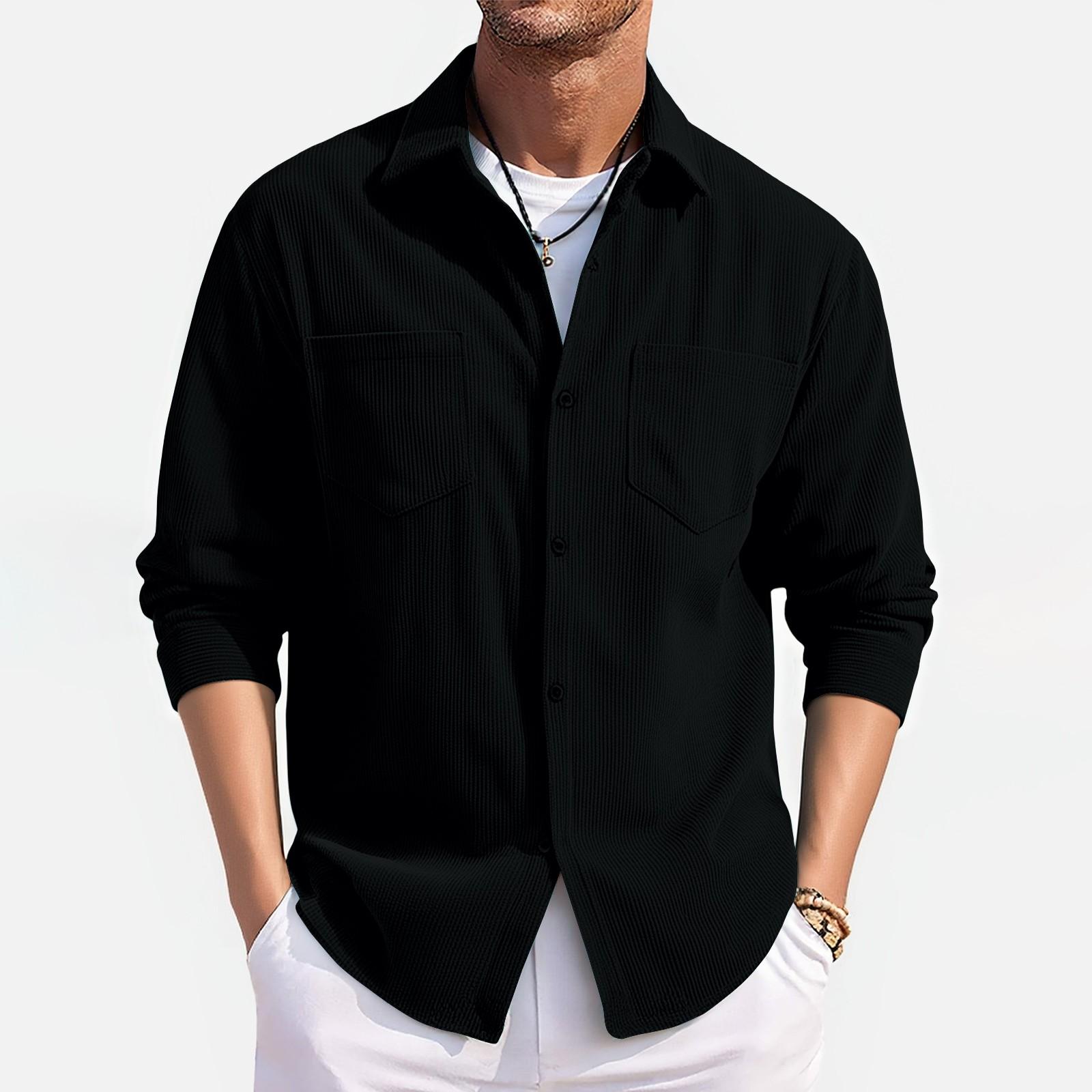 

Men s Loose, Casual And Lightweight Shirt Top M чорний