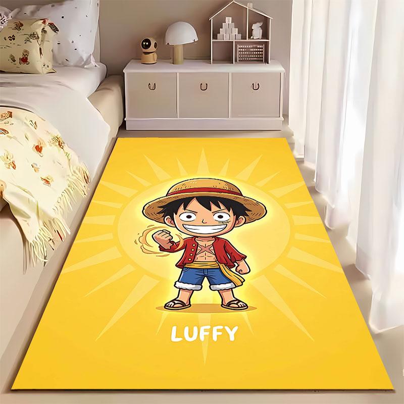 Cartoon Pirate Luffy Carpet suitable as a non-slip mat for the living room or bedroom sofa