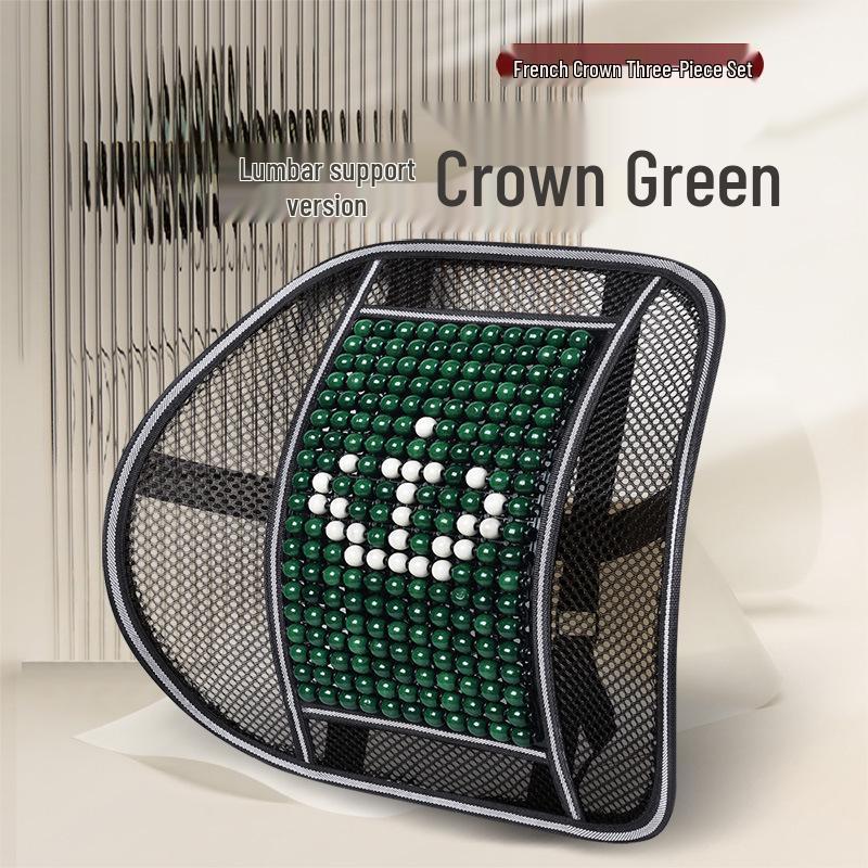 Sommer Bilseteputesett - Pustende, Ventilert, Design med treperler, 3 deler for komfortabel kjøring