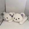 Mini White Bear Plush Toy Doll With Button Detail And Compact Size Ideal As A Small Gift Or Accessory