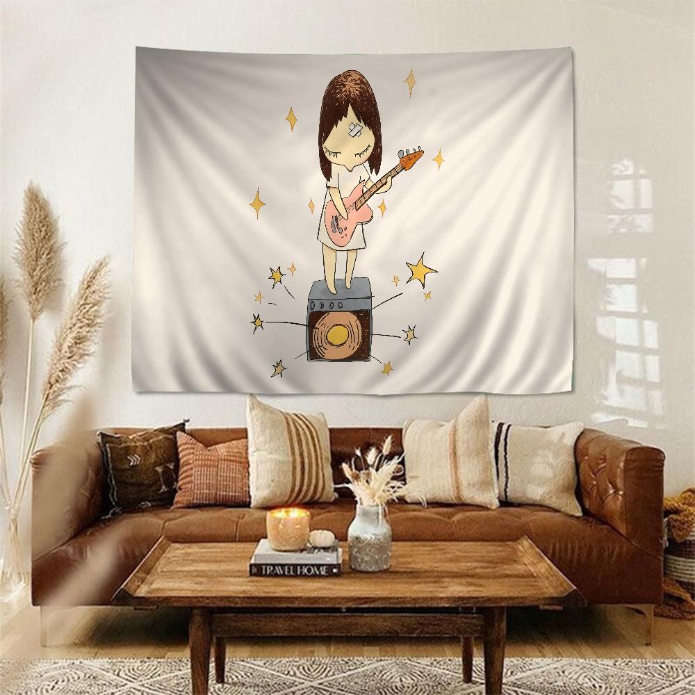 Yoshitomo Nara Anime Tapestry Art Science Fiction Room Home Decor Wall Art Decor 50x70cm