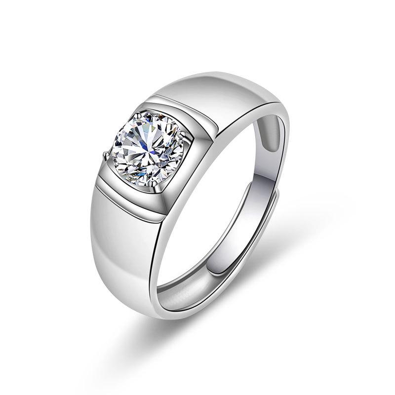 Unique and Personalized Differences with Personalised High-grade Sparkling and Glittering Classic Couple's Ring One Carat Ring Fashion Trends Ring