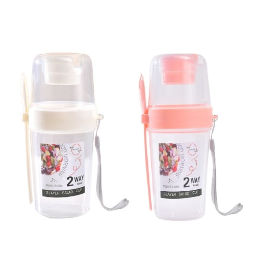 

Overnight Oats Container, Food Storage Container, 800ml, Yogurt Parfait Cup, Lunch Box, Breakfast Bowl, Portable, Leakproof, Divided, Condiment Compar