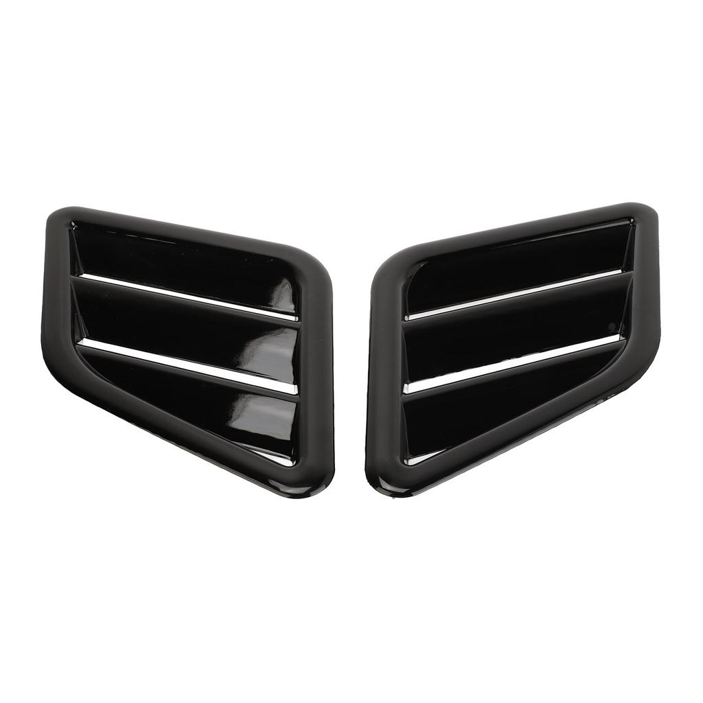 2 Pcs Engine Hood   Vent Cover ABS Front Upper Bonnet Hood   Outlet Grille Replacement for