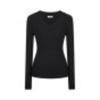 This Is A New Autumn Casual Style, Slimming and Versatile Design with A Pit Pattern V-neck Long-sleeved Knitted Sweater for Women
