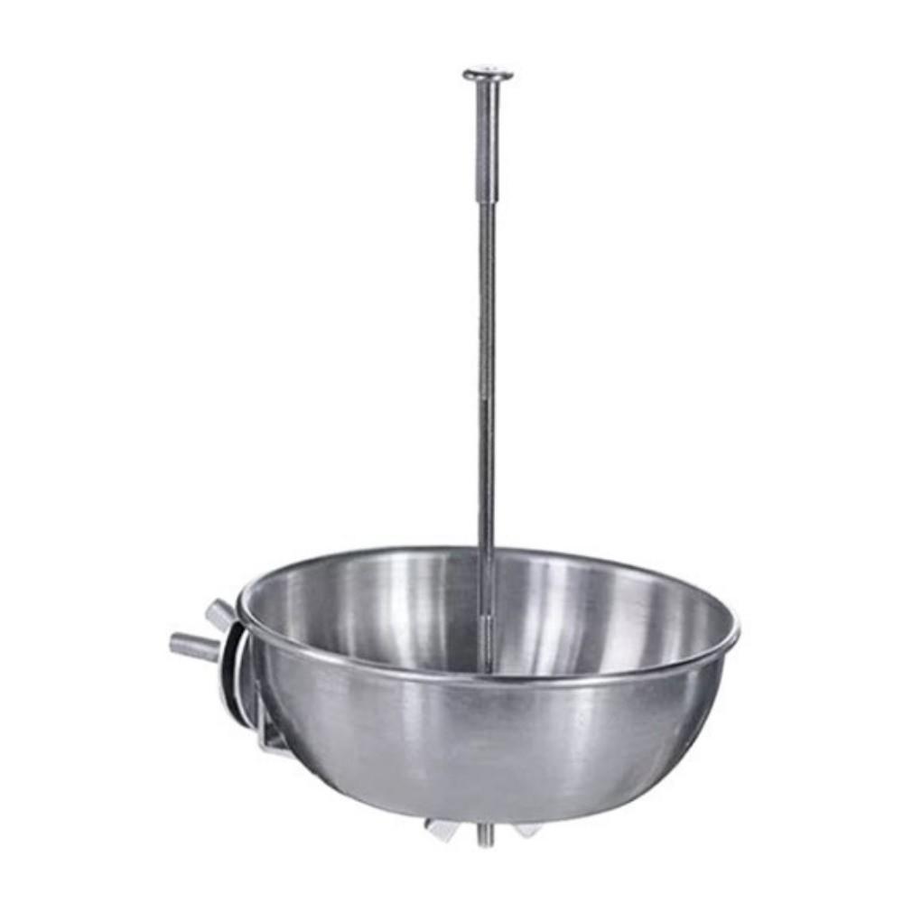 Stainless Steel Parrot Feeder Splash-Proof Hanging Vegetable Skewer Large Capacity Easy to Clean Bird Food Holder Parakeets