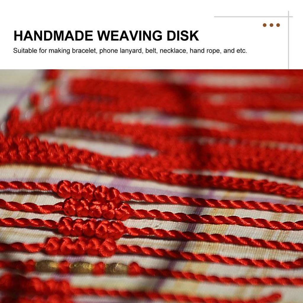 1Set 10Cm Kumihimo Weaving Plate Professional Braiding Disk Pins for Japanese Braiding DIY Bracelet Necklace Belt