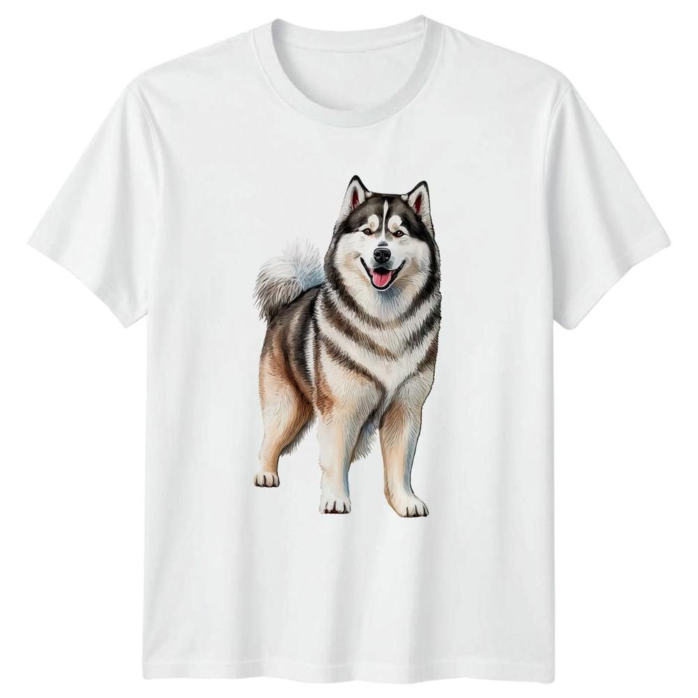 Alaskan Malamute Dog Animals Unisexs TShirt Unisexs Graphic Tee S