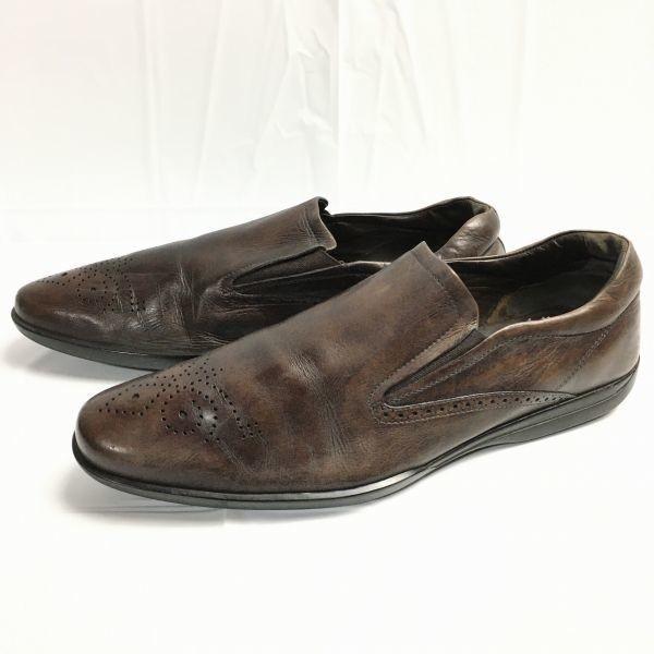 TOD'S Größe 9 (27,5 cm) Braun Hergestellt in Italien Slipper Vamp Business Schuhe Herren(GEBRAUCHT)