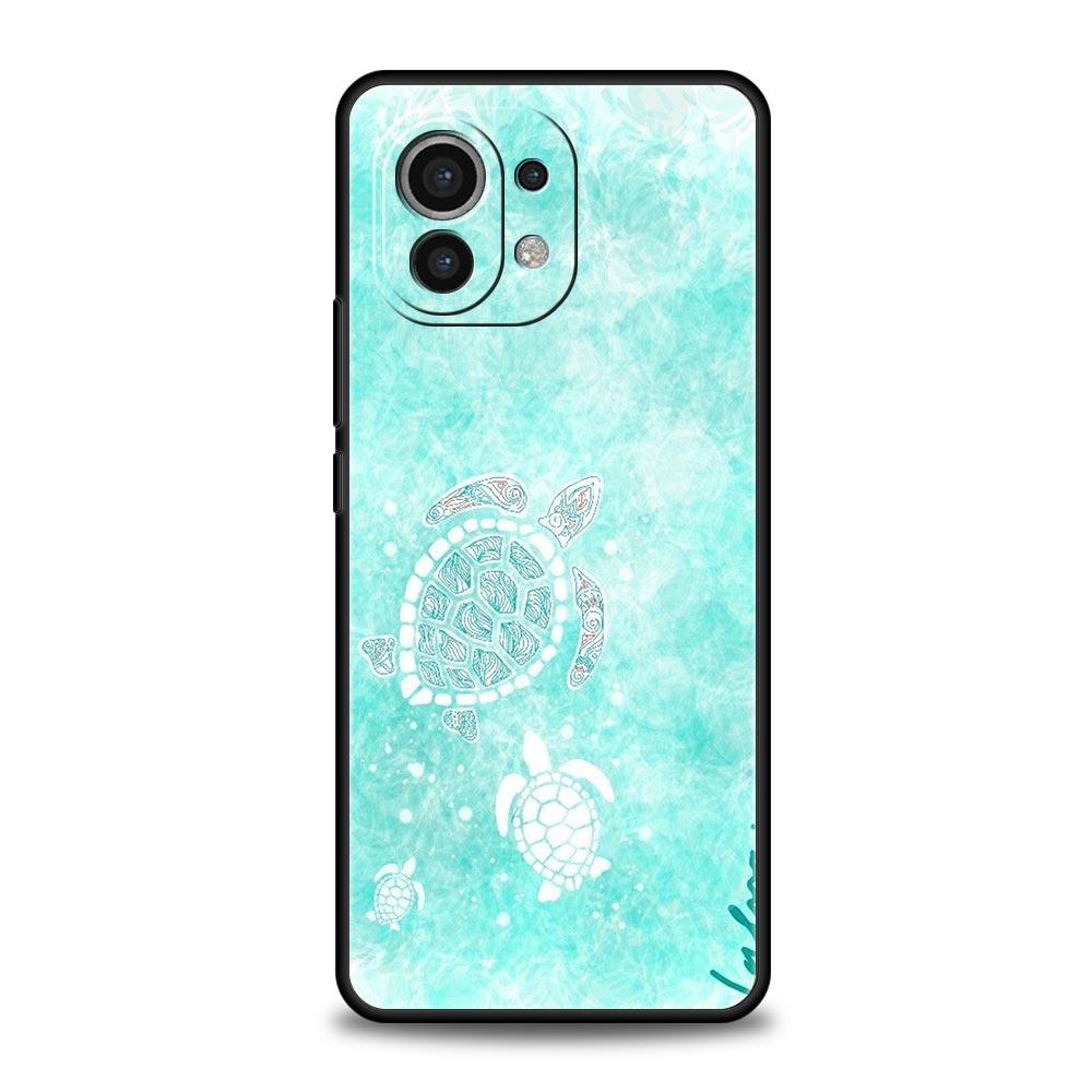 lovely Cartoon sea turtle ocean blue Case For Xiaomi 14 13T 12T Pro 12 13 11 Ultra Mi Note 10 Lite 10T 5G Pro 11T 11i 9T Cover