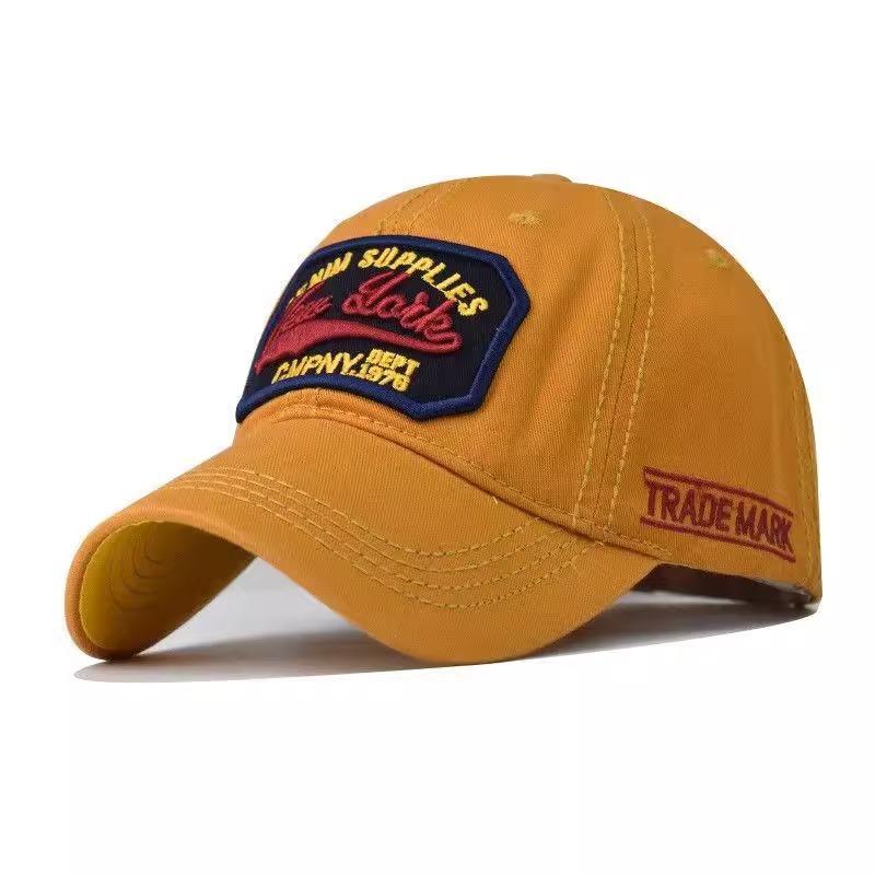 Washed Cotton Embroidered Baseball Cap Summer Casual Wash Old Baseball Cap Sun Hat