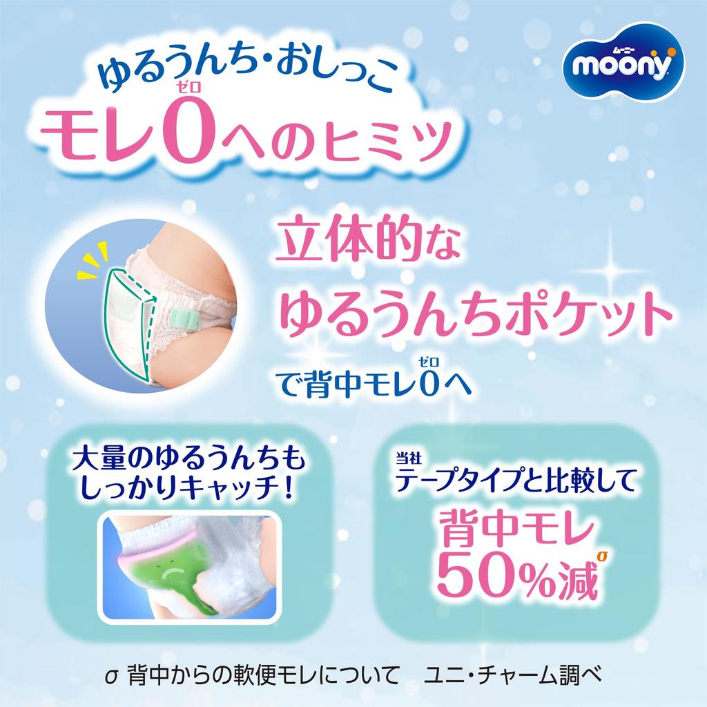 S Moonyman Diapers 216 Pieces Pieces X [Pants Size] (4~8kg) (72 3) [Case Item]