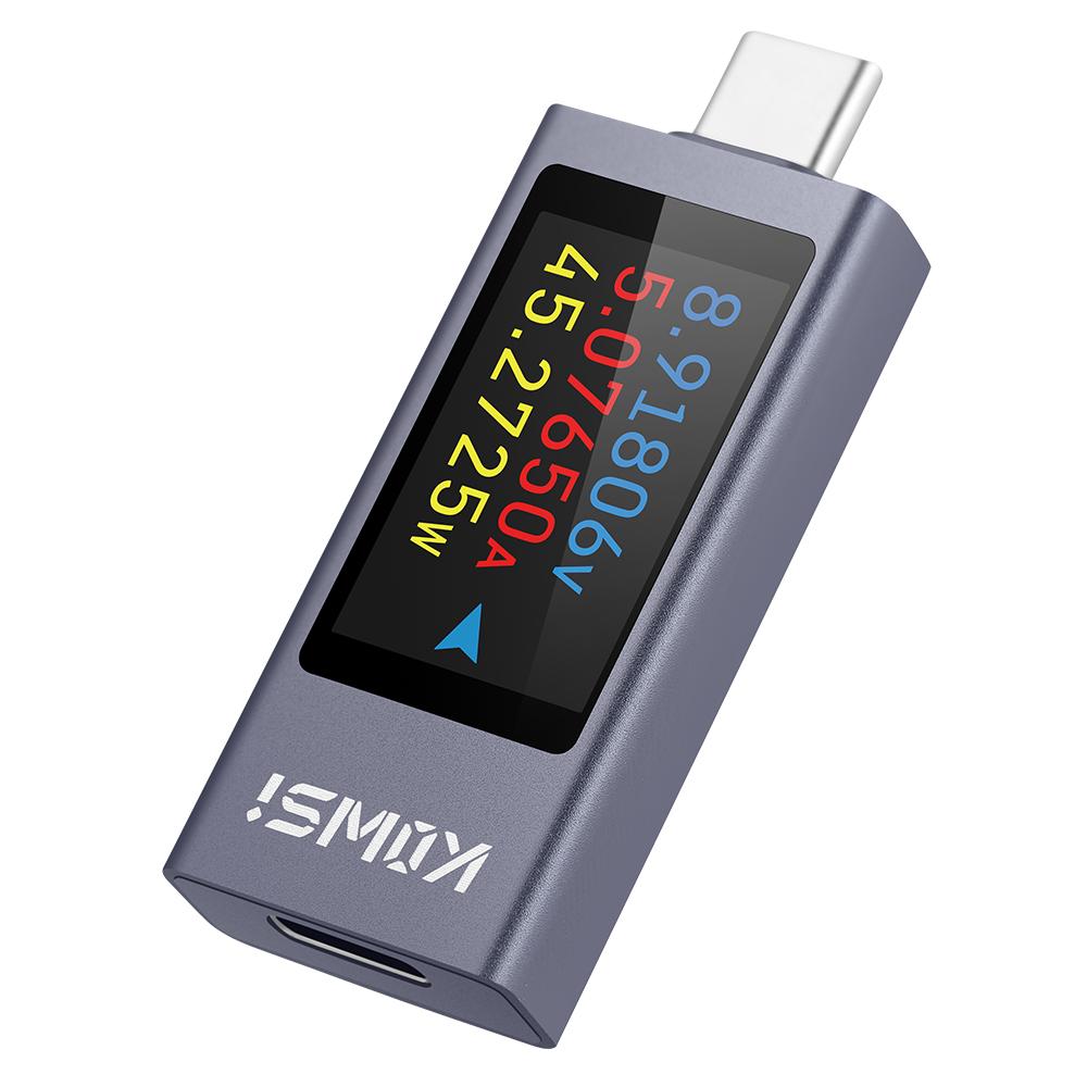 KWS-2301C Type-C Current and Voltage Monitor DC 4-30V 0-12A Power Meter Tester PD Battery Capacity Digital LCD Display Meter