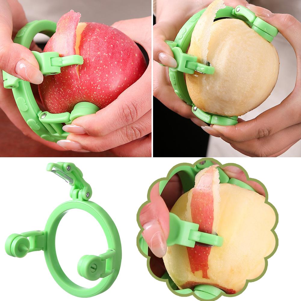 Handheld Apple Peeler Manual Rotating Apple Pear Peeler Apple Gadget Rotation Spiralizer Fruit Peele Zester Hand Peeling Ki C3G7