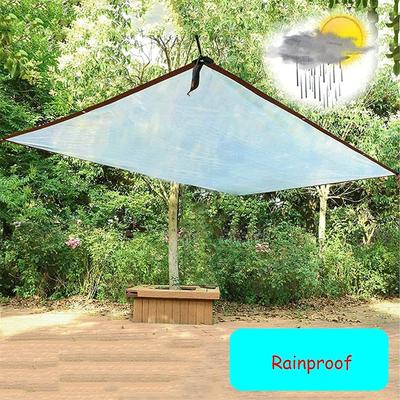 Bâche transparente en PVC résistant 7x7 pieds, Bâche en vinyle transparent Poly, Auvent transparent Enceinte de patio, Bâche en verre souple d'isolation