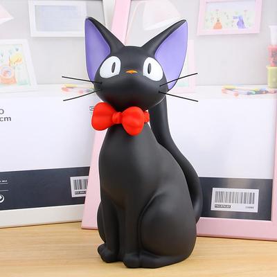 Černá kočka Spořicí krabička Figurky zvířat Kasička Zvířecí Banka na mince Domácí dekorace Moderní styl Figurky do prasátek Dětský dárek