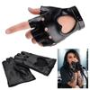 Mittens Women Men Five Finger Gloves Ladys Driving Dress PU Leather Gloves Cosplay  Mittens
