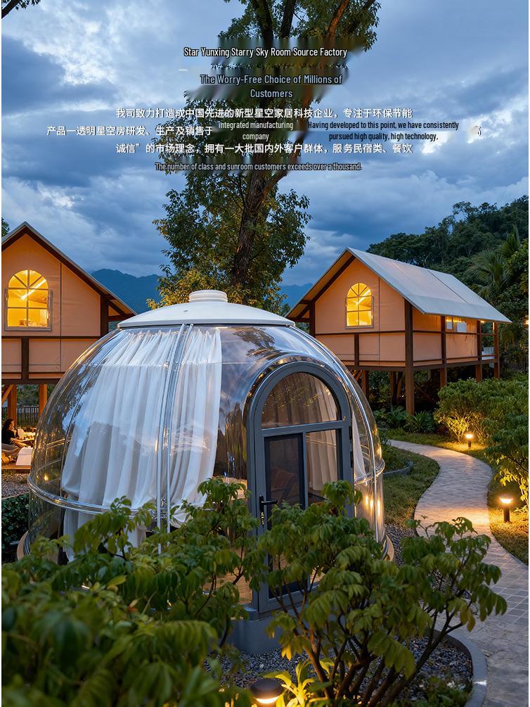 Outdoor Stargazing Bubble Room: Spherical Sunroom Tent for Courtyards & Hotels