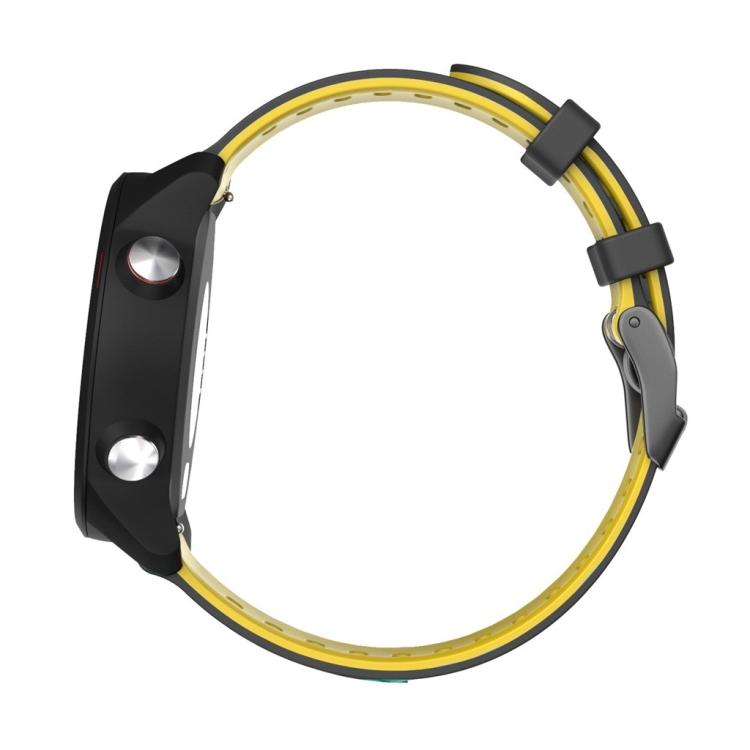 Für Samsung Galaxy Watch 46mm 22mm Gemischtfarbiges Silikon-Uhrenarmband