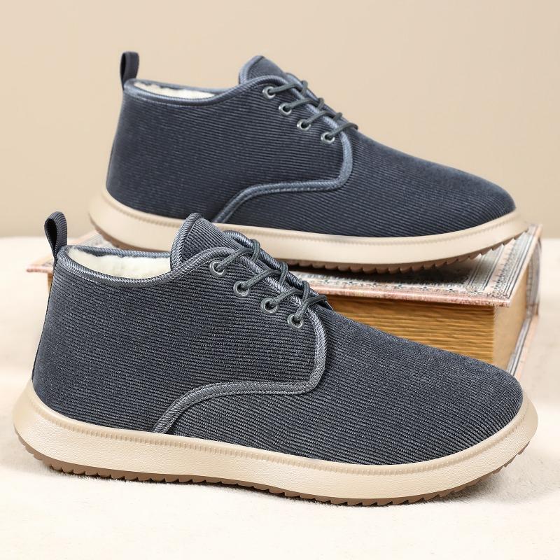 Cotton Shoes Winter Men's Cold-proof Snow Boots Piled and Thickened Men's Boots Lightweight and Versatile Short Boots Soft-soled Warm Cotton Boots