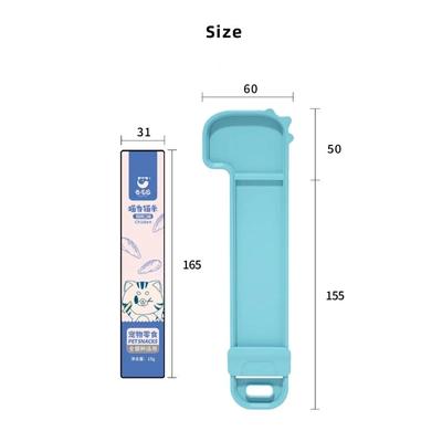 Pet Feed Spoon Portable Food Long Strip Cat Snack Squeezer Feeder Multipurpose Spoon Pet Supplies Pet Cat Feeding Scoop