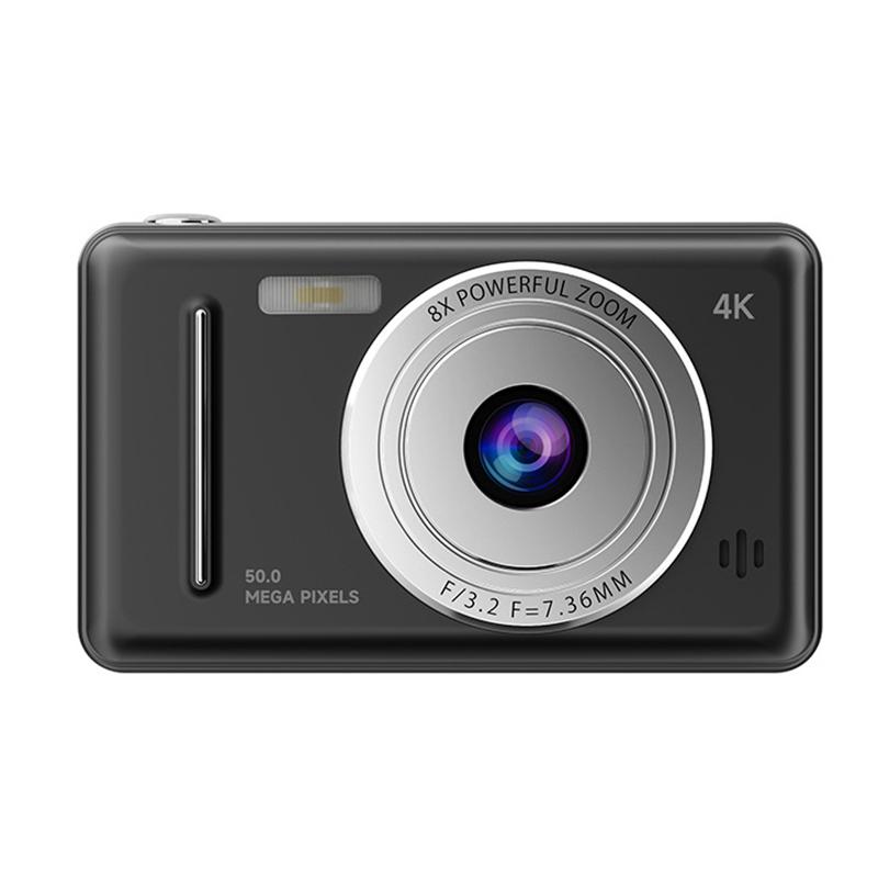 1 Set Dual Camera Flash 50 Million Pixels Auto Focus Intelligent Anti-Shake Entry-Level Camera 4K Retro Ccd Digital Camera