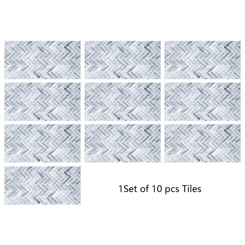 

Серая мраморная текстура, прямоугольная плитка, наклейка для кухни, ванной, лестницы, ремонт, водонепроницаемая наклейка на стену 10cmX20cmX10pcs